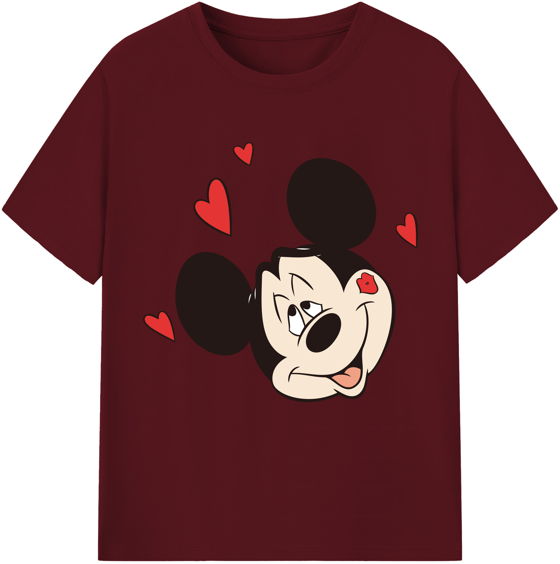 （画像用） ミッキーマウス Mickey Mouse 綿100％半袖Tシャツ（フロントプリント）
